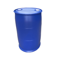 Fûts en plastique de 200 litres pour le stockage de produits chimiques, conteneur fermé de 55 gallons