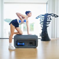 Banc de musculation réglable 5-en-1 pliable pour gain de place, station de fitness pour entraînement à domicile, prêt à être expédié