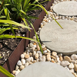 Jardin personnalisé 6.5 pieds de longueur bordure de pelouse lit surélevé paysage en acier XMK acier Corten résistant aux intempéries facile à installer retenue - Product Image 1