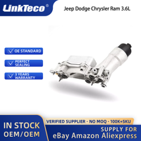 Carcasa de filtro de aceite Linkteco para Jeep Dodge Chrysler Ram 3.6L 2011-2016 68105583AD 68105583AE 68105583AC 5184294AE 5184294AC