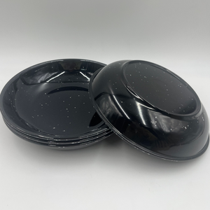 Vajilla Multiusos <span class=keywords><strong>de</strong></span> Melamina Negra Contemporánea <span class=keywords><strong>de</strong></span> 33 oz/21.6 cm, Tazones Poco Profundos para Aperitivos, <span class=keywords><strong>Ensaladas</strong></span> y Platos Principales - Product Image 1