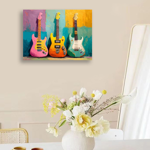 Pittura di pittura acrilica di CHENISTORY con numeri pittura per chitarra per disegnare con numeri su tela paesaggio decorazione per la casa - Product Image 4