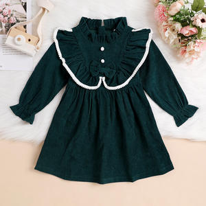 Fabricante de Ropa, Vestido de Princesa para Niñas, Otoño, Nuevo Vestido con Lazo y Manga Larga para Niñas - Product Image 3