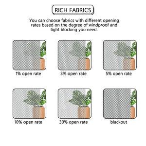 Mais recente <span class=keywords><strong>Design</strong></span> Manual & Motorized Zipper Screen Roller Blinds com Controle Remoto Impermeável Windproof Ziptrack Outdoor Blinds - Product Image 4