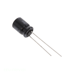 ตัวแทนจำหน่ายอย่างเป็นทางการ คาปาซิเตอร์อะลูมิเนียม 100UF 20% 35V แบบ Radial Through Hole รุ่น EEU-FR1V101 100 uF - Product Image 1