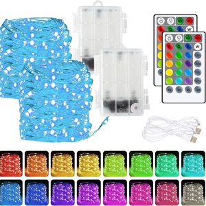 Wasserdichte USB-<span class=keywords><strong>LED</strong></span>-Lampen schnur mit Sprach-und Fernbedienung IP68 5m 50 LEDs RGB-Vollfarb-Synchron leuchten - Product Image 1