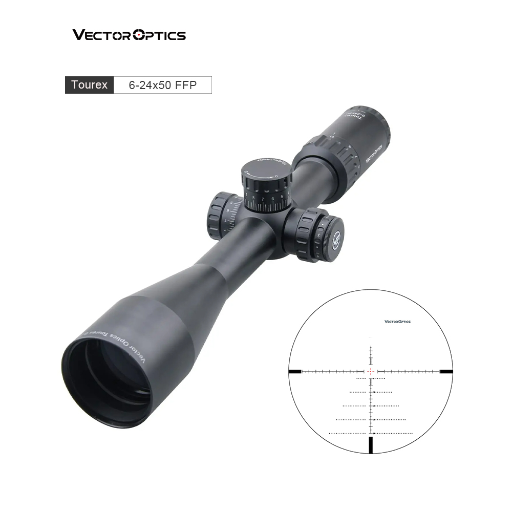 Векторная оптика Tourex 6-24x50 FFP, оптический прицел для охоты с нулевой стойкой