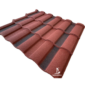 Tejas Metálicas Modernas con Recubrimiento de Piedra Ondulada, Ligeras, Duraderas, Resistentes al Calor, al Fuego y a la Intemperie, para Hoteles y Almacenes - Product Image 4