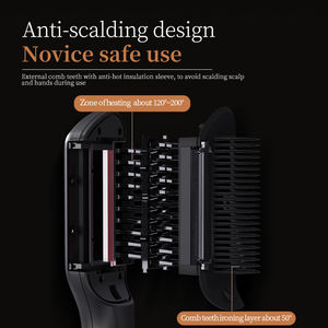 Cepillo Alisador de Cabello Profesional Portátil de Cerámica con Tecnología de Iones Negativos y Ajustes de Temperatura - Product Image 6