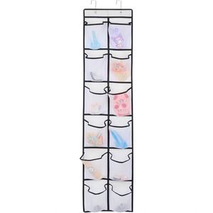 Source Factory 12-Grid <b>Wall</b>-<b>Mounted</b> <b>Shelf</b> Home Dormitory Hanging Storage Bag <b>Wall</b> Hanging Storage Bag - Product Image 1