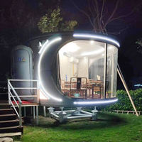 Hôtel-capsule moderne, maison préfabriquée, maison-conteneur, maison-capsule spatiale, mini-maison mobile d'extérieur