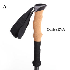 KingGear Bâtons de trekking Poignée droite en liège + sélection de style EAV - Product Image 2