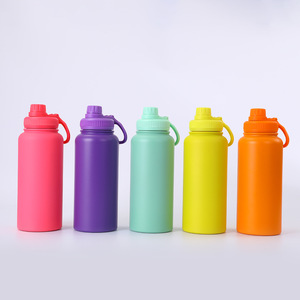 silverjet Stainless Steel Water <b>Bottle</b> 32oz Thermal Insulation Large Capacity Outdoor Camping Drinkware With Lid - Product Image 3