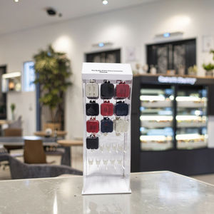 Moderno <span class=keywords><strong>singolo</strong></span> lato acrilico USB <span class=keywords><strong>cavo</strong></span> espositore per il telefono cellulare accessori Desktop acrilico espositore per uso del negozio - Product Image 6