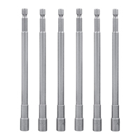 DZ 6 pièces 6 "longueur 1/4 pouces écrou à six pans creux ensemble magnétique puissance Impact écrou Setters pour électrique main acier industriel/bricolage