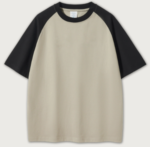 Breathable Classic <b>Plain</b> raglan sleeve T Shirt Durable Fabric Men's Oversize T-shirts Premium Heavyweight <b>Tshirts</b> For Men - Product Image 5