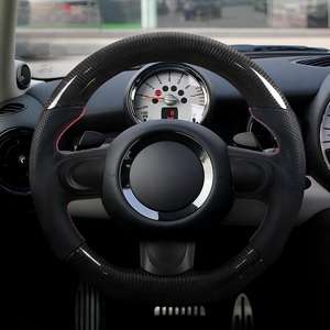 Volante Deportivo de Fibra de Carbono Real para BMW <span class=keywords><strong>Mini</strong></span> <span class=keywords><strong>Cooper</strong></span> R55 R56 R57 R59 R60 S, Estilo Deportivo - Product Image 1