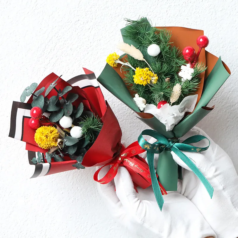 Großhandel Weihnachten die schönste und erschwing lichste Blumenstrauß Quelle Fabrik kann auch einen Kurier senden