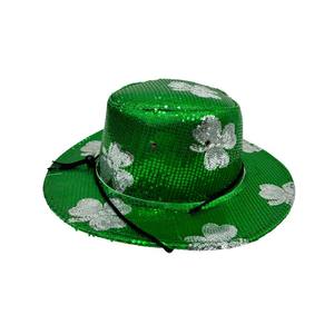 Chapeau Fedora pour la <span class=keywords><strong>Saint</strong></span>-<span class=keywords><strong>Patrick</strong></span>, Fedora vert pour accessoires de costume de la <span class=keywords><strong>Saint</strong></span>-<span class=keywords><strong>Patrick</strong></span> irlandaise, pour hommes et femmes - Product Image 2