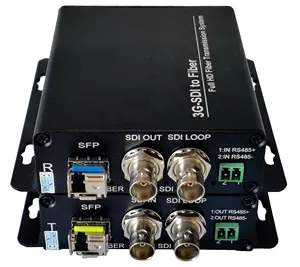 3G-SDI Com Loop Out Intercom Volume Controlador RS485 Dados SDI Fiber Converter