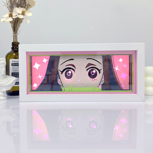 Lámpara de Papel Tallado DBZ de 69 Estilos, Superventas, Caja de Luz LED Ultrafina de Anime, Caja de Luz de Tela LED Tanjirou, Adornos de Escritorio - Product Image 4