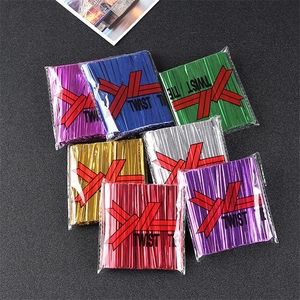 Ataduras Metálicas Multicolor para Bolsas de Dulces, Embalaje de Repostería, Bolsas de Celofán, Ataduras para Piruletas <span class=keywords><strong>y</strong></span> Postres - Product Image 2