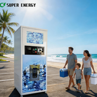 Distributeur de glace standard extérieur commercial automatique 24h sans surveillance, station de glace en vrac en libre-service avec SDK pour carte de crédit