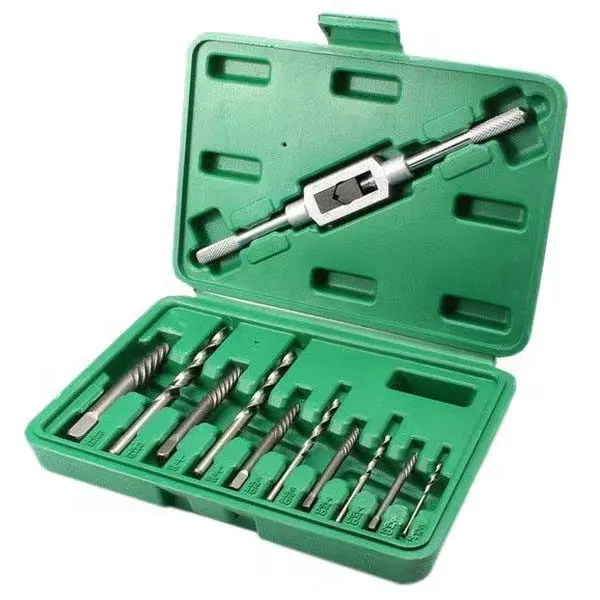 Beschadigde Kraankraan Reparatie Handvat 11 Stuks Gebroken Roestige Schroefbout Extractor Set Gestripte Stud Remover Met Ruimer Sleutel