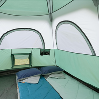 Tente de camping extérieure en gros pour fabricants, 3-10 personnes, grande tente familiale à deux chambres pour 5-8 personnes