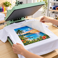 Papier de transfert thermique écologique à surface brillante pour impression numérique par sublimation, 100 feuilles A4 compatibles