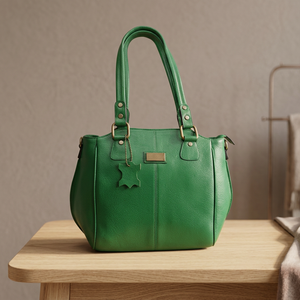 BS INTERNATIONAL Bolsos de Mano Casuales de Lujo de Alta Calidad para Mujer con Logotipo Personalizado, Cierre de Cremallera, Cuero Genuino, Impermeables y Ligeros - Product Image 1
