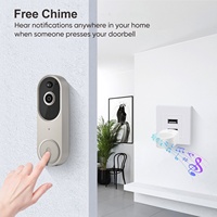Smart Wireless 1080P IP65 Waterproof Video Doorbell Night Vision Two-way Talk Motion Detection Cloud Storage 2.4GHz WiFi Battery