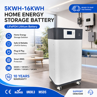 Système de stockage d'énergie résidentiel intelligent 15KWH 16KWH Batterie LiFePO4 51.2V 300Ah Batterie solaire sur pied