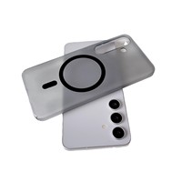 Housse de protection antichoc anti-empreinte digitale magnétique givrée ultra-mince pour Samsung pour Galaxy S25 S24 S23 Plus coques de téléphone