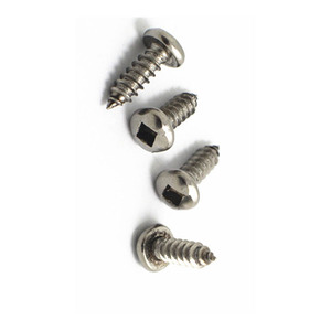 Phi tiêu chuẩn tùy chỉnh Pan đầu vuông rãnh thép không gỉ 304 316 #8 1/2 "M2 chống trộm mùa xuân tự khai thác vít - Product Image 4