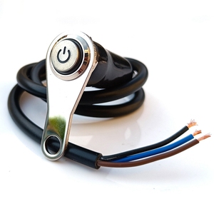 Led xe máy chuyển đổi ánh sáng on + Off Handlebar núi thép không gỉ không thấm nước 12V sương mù đèn xe máy sừng đẩy nút chuyển đổi - Product Image 3