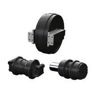Pièces de chenilles pour bulldozer Hitachi Kobelco Doosan D5 D5B D5C D5D D5E D5G D5H D5K D5M D5N, rouleau inférieur à bride simple 35MnB