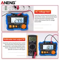 ANENG MH10 Medidor de Resistencia de Aislamiento de Escritorio (Megóhmetro) 0.1M-2000M Alta Precisión 100V-1000V Pantalla LCD Retroiluminada
