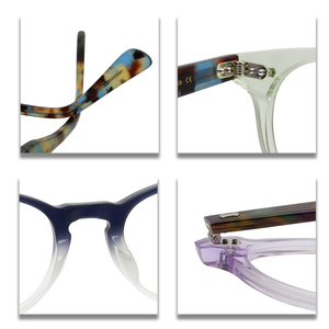 Nouvelle tendance cadre à l'acide acétique cadre optique rétro cadre de lunettes à rayures transparentes - Product Image 3