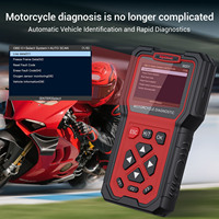 Escáner de Diagnóstico OBD2 TopDiag M201, Lector de Códigos de Error, Ajuste de Marcha Lenta CO, Probador de Batería, Herramienta de Escaneo de Datos en Tiempo Real para Motocicletas EFI
