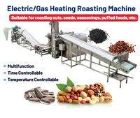 Machine à friture continue pour cacao, beurre de cacao, arachides, graines de sésame et noix de cajou, capacité 100 kg/h, avec refroidisseur