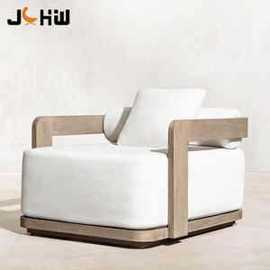 जूचेंग टेक लकड़ी आउटडोर गार्डन फर्नीचर सोफे के साथ लकड़ी के बगीचे सोफा - Product Image 2