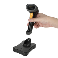 Escáner de Código QR Inalámbrico 2.4G MJ2870 con Base de Carga, Lector de Códigos de Barras CMOS 1D 2D, Escáner Inalámbrico para Inventario POS
