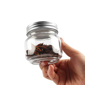 Bán buôn Vòng Shape <span class=keywords><strong>Mason</strong></span> lọ thủy tinh 380ml 480ml 500ml Công suất đồng bằng rõ ràng với Snap nắp kim loại nắp nhôm chất liệu - Product Image 2