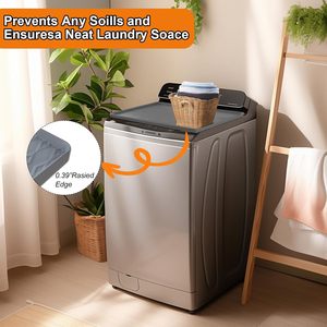Housses de protection en silicone gris pour lave-linge et sèche-linge, imperméables, antidérapantes et faciles à installer - Product Image 3