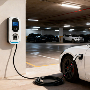 Estación de Carga para Vehículos Eléctricos (VE) de 7-22kW, Conexión Única CCS2 Tesla, para Hogar o Negocio, Accesorios para Autos - Product Image 1