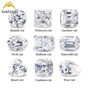 Pietra Sintetica Moissanite Goldleaf 0.9-2.9mm Colore D VVS1, Taglio Brillante Rotondo Opalescente di Piccole Dimensioni - Product Image 5