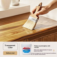 Vernis transparent à base d'eau, imperméable, résistant aux intempéries, anti-moisissure, peinture protectrice pour la rénovation du bois