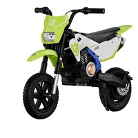 Moto électrique 24V pour enfants, moteur sans balais, pneus de 12 pouces, siège en cuir, frein à main, Bluetooth, CE EN71, moto à conduire