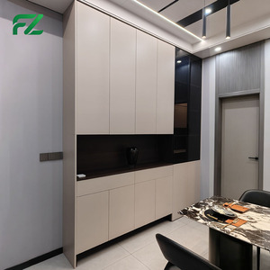 Nouveau modèle <span class=keywords><strong>de</strong></span> couverture <span class=keywords><strong>de</strong></span> meuble <span class=keywords><strong>de</strong></span> cuisine en PVC et aluminium, design européen moderne minimaliste modulaire, 36 pouces - Product Image 2